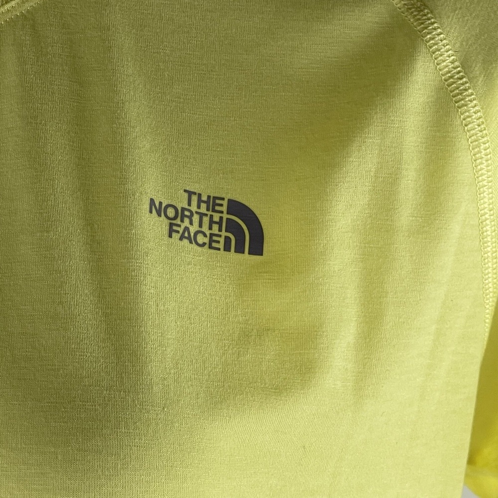 The North Face Vaporwick Tshirt Short Sleeve Lightweight Yellow Womens XL New - Picture 6 of 10